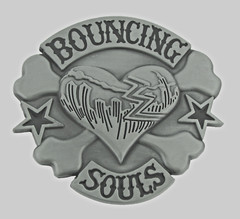 Heart Belt Buckles Bouncing Souls Halloween Party Costume New Men Women Gunmetal