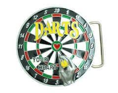 Darts Dart Board Sport Bar Novelty Metal Belt Buckle