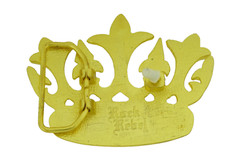Crown Belt Buckle New Men Women Bling Iced Style Western Rodeo Rock Rebel Gold