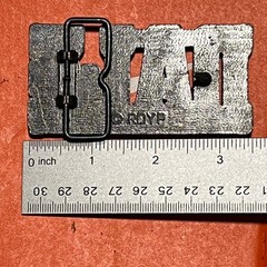 Vintage ROYP Dale Name Belt Buckle Brass Tone Block Letter Western Accessory B21