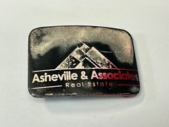 Asheville And Associates Real Estate Realtor Company Vintage Belt Buckle