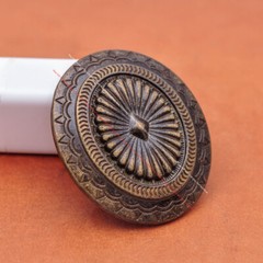 Retro Brass Western Indian Art Flower Cowboy Leather Belt Buckle Fit 40mm Belt