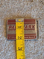 Vintage 1990&rsquo;s Belt Buckle Pavemark Corporation Quality Improvement Award CD Hit