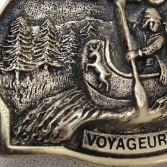 Belt Buckle – 1980 Twin City Federal #LE-1894 « Minnesota Voyageur » brass