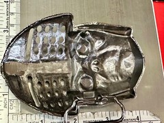 Knights Helmet & Skull Belt Buckle Medieval Armor Design Belt Buckle