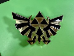 The Legend Of Zelda Black Golden Crest Triforce Nintendo Belt Buckle