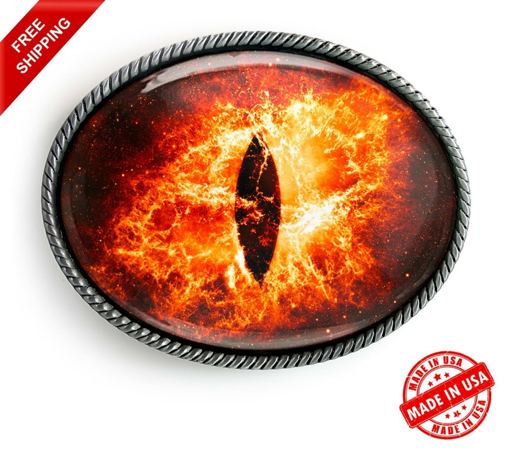 Fire Eyeball Belt Buckle – Halloween Monster Cosplay Handmade Buckle -147-E