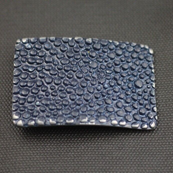 Studded belt buckle dark blue metal buckle removable buckle belt buckle