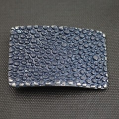 Studded belt buckle dark blue metal buckle removable buckle belt buckle