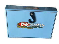 Nocona Mens Belt Buckle 3.75 x 2 in Cowboy Roper Western Rodeo Silver 1.5