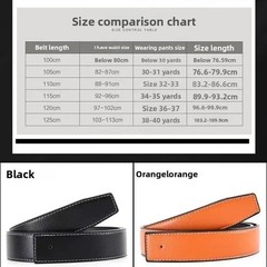 LUXURY 38mm Replacement Belt Genuine Leather Mens Reversible Strap For H Buckle✨