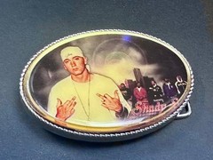 Slim Shady Eminem Led Multi Color Light Flashing Belt Buckle W/ Fresh Battery!