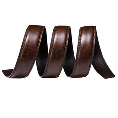 Barry.Wang Mens Belt Length 130cm-51&Prime;,adjustable, Solid Geometric Brown