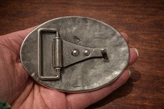 Longhorn Skull Belt Buckle | Antique Silver Finish, Fits 1.5&Prime; Belt