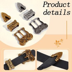 2 PCS Cowboy Replacement Belt Set 0.8&Prime; 20mm Straps Western Cowboy Antique Gold Silver…