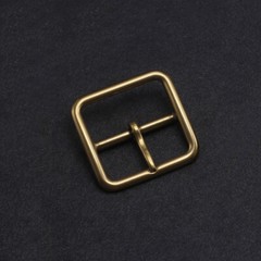 1X Square Solid Brass Single Prong Belt Buckle 35mm 40mm Replacement New