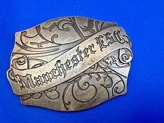 Manchester ESC Clothing Company Vintage Silver Color Belt Buckle