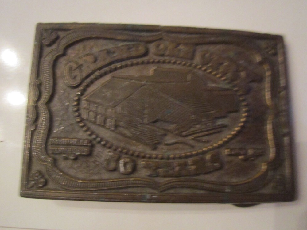 1974 GRAND OLE OPRY BELT BUCKLE – CELEBRATING 50 YEARS – TUB CR