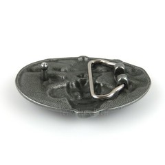 Dead Cowboy Belt Buckle Skull Crossed Guns Rattlesnake Western Fits 1.5&Prime; Belt