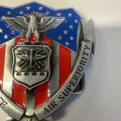 USAF U.S. Airforce Military w/ Color Belt Buckle
