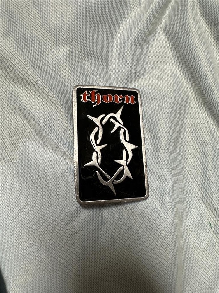 Vintage Thorn Belt Buckle Rock Band?