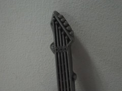 Jean&rsquo;s Friend « Flaming Fanged Guitar Skull » Silvertone Metal 4&Prime;x2&Prime; Belt Buckle