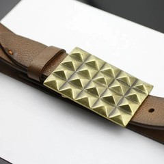 Vintage Chocolate Bar Design Metal Antique Brass Effect Belt Buckle