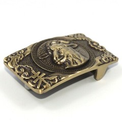 Solid Brass Goat Belt Buckles Tongue Pin Belt Buckle Fits For 1.5 INCHES Belt