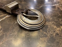 James Reid .925 Sterling 14k Gold Romanesque belt buckle set ✅