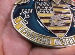 EXCELLENT MENS LIMITED EDITION #2413 BELT BUCKLE « OPERATION DESERT STORM » U.S.A.