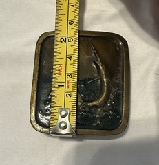 Vintage Marlin Belt Buckle 1978 Indiana Metal Craft