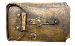 Vintage Brass Durango–Silverton Belt Buckle Denver & Rio Grande Railroad USA