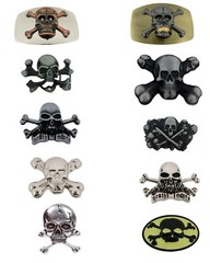 skull crossbones belt buckle halloween costume cosplay new men women fashion cow
