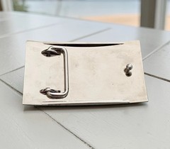 United States Flag Rectangular Enamel Belt Buckle Unbranded