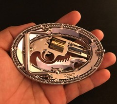 (MADE BY ORDER) BUCKLE HANDMADE STAINLESS STEEL WESTERN STYLE GUN PYTHON #3