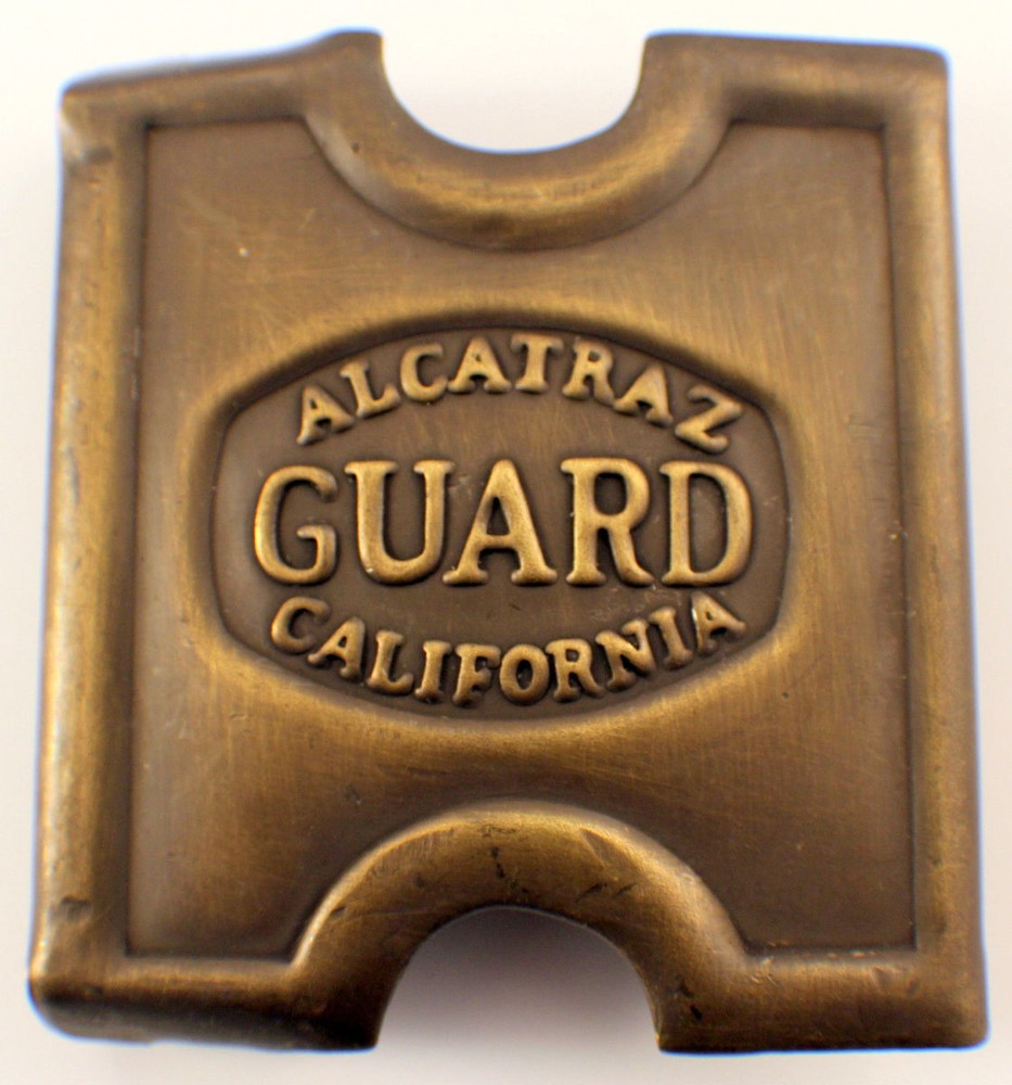 Anson Mills Belt Buckle Alcatraz Guard California Solid Brass Reenactments