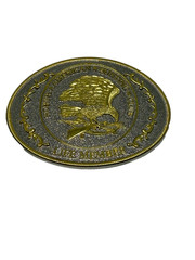 North American Hunting Club-Life Member Gold/Silver Belt Buckle-Eagle Vintage