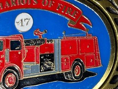 VTG Heritage Chariots of Fire 1983 General Safety Pumper No 17 Brass Belt Buckle