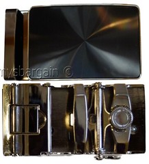 Men&rsquo;s Belt Buckle Auto sliding Self locking ratcheting track line buckle #68S