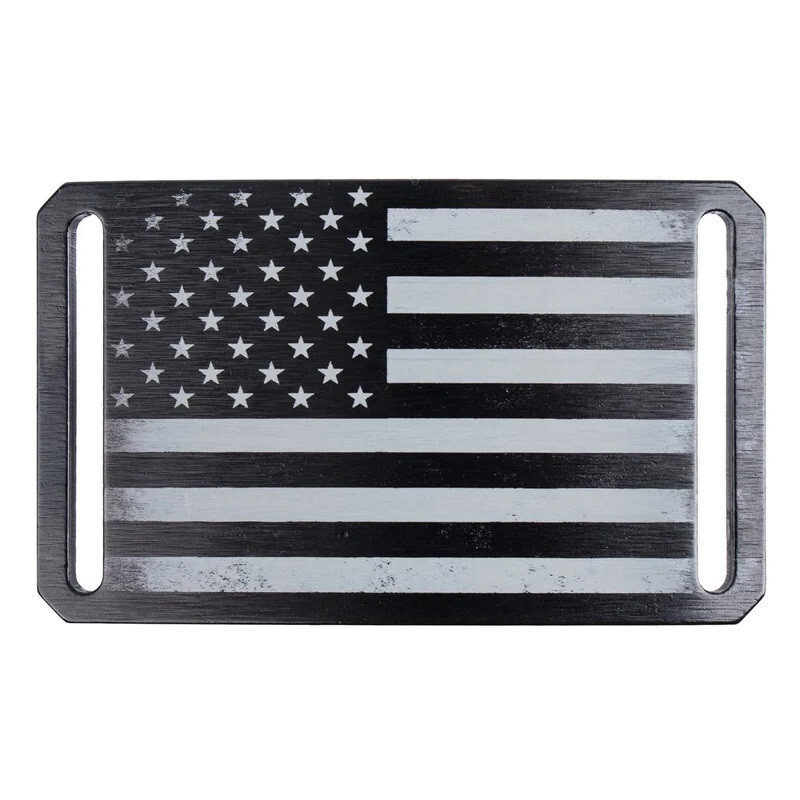 USA Black Flag Buckle