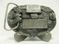 Clay County Fair Spencer Iowa 1994 Pewter Belt Buckle Limited Ed Entertainment