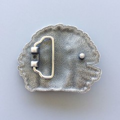 Vintage Silver Plated Chief Legend Western Belt Buckle Boucle de Ceinture