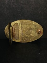Solid Brass Country Music Guitar Belt Buckle