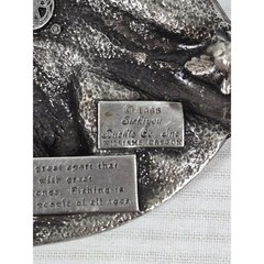 1985 Siskiyou Pewter & Enamel Belt Buckle « I&rsquo;d Rather Be Fishing » Trout M-30