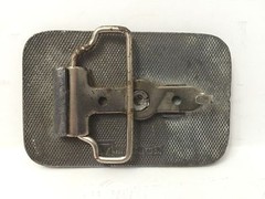 Vintage Belt Buckle Beans Pipe Testing Gas Oil Advertising Russell Kansas USA