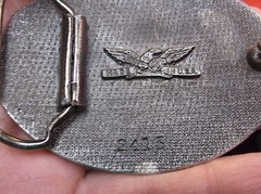 EXCELLENT MENS LIMITED EDITION #2413 BELT BUCKLE « OPERATION DESERT STORM » U.S.A.