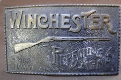 Belt Buckle – Winchester Repeating Arms – New Haven, Conn. – Rifle – 4 »x2.25 »