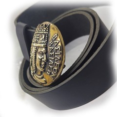 Tigran Kings of King Vasileon Vasilen Armenian Brass Belt Buckle with Leather