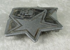 Skull Stars Belt Buckle Lighter Holder Bottle Opener Heavymetalbuckles