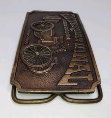 International Auto Wagon Limited Edition Belt Buckle Bergamot Brass Works 1974